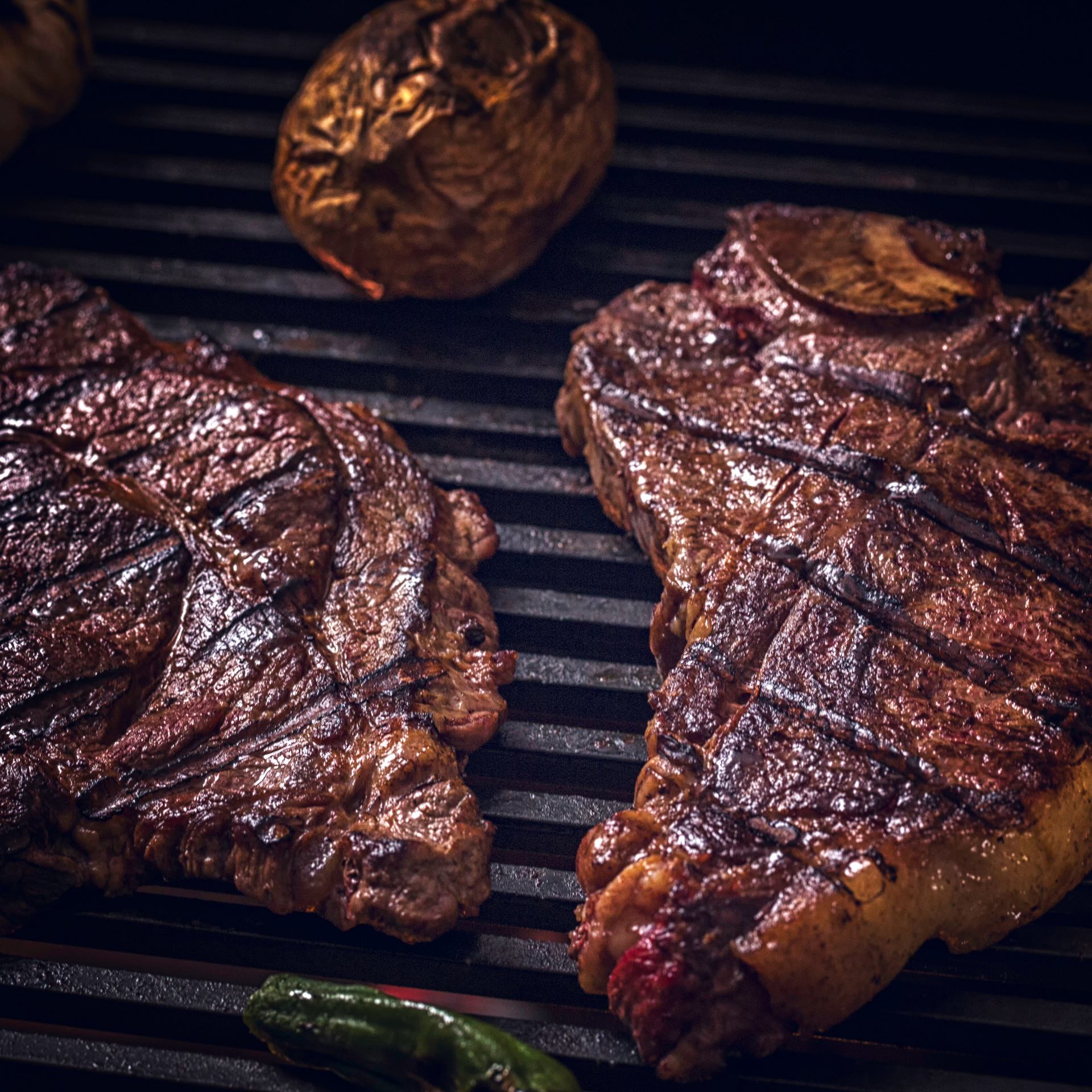 Roasted BBQ T-Bone Steak